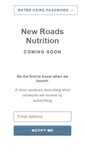 Mobile Screenshot of newroadsnutrition.com